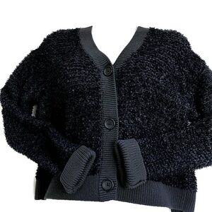 Club Monaco Textured Button Cardigan Sweater